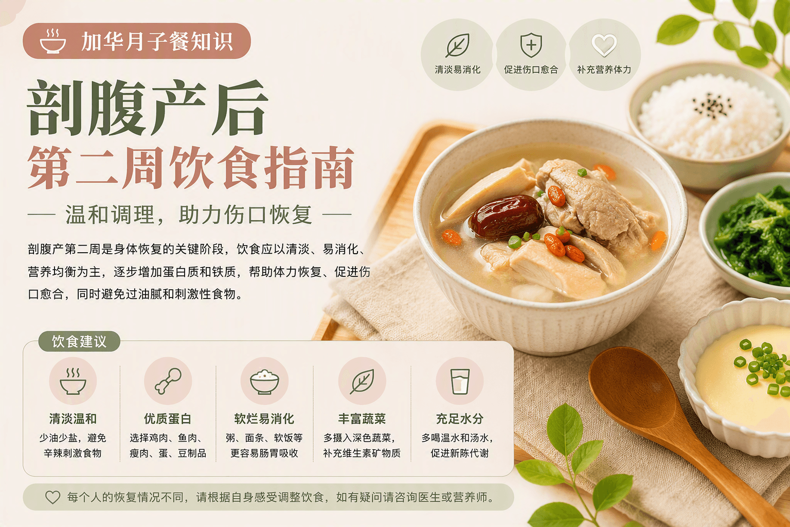 剖腹产后第二周怎么吃？