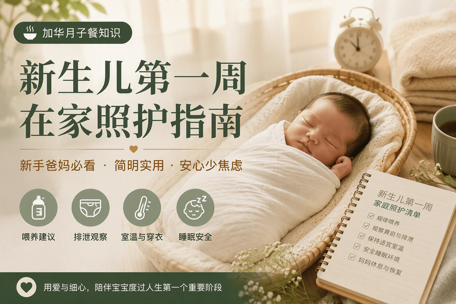 新生儿回家第一周，家人要准备什么？