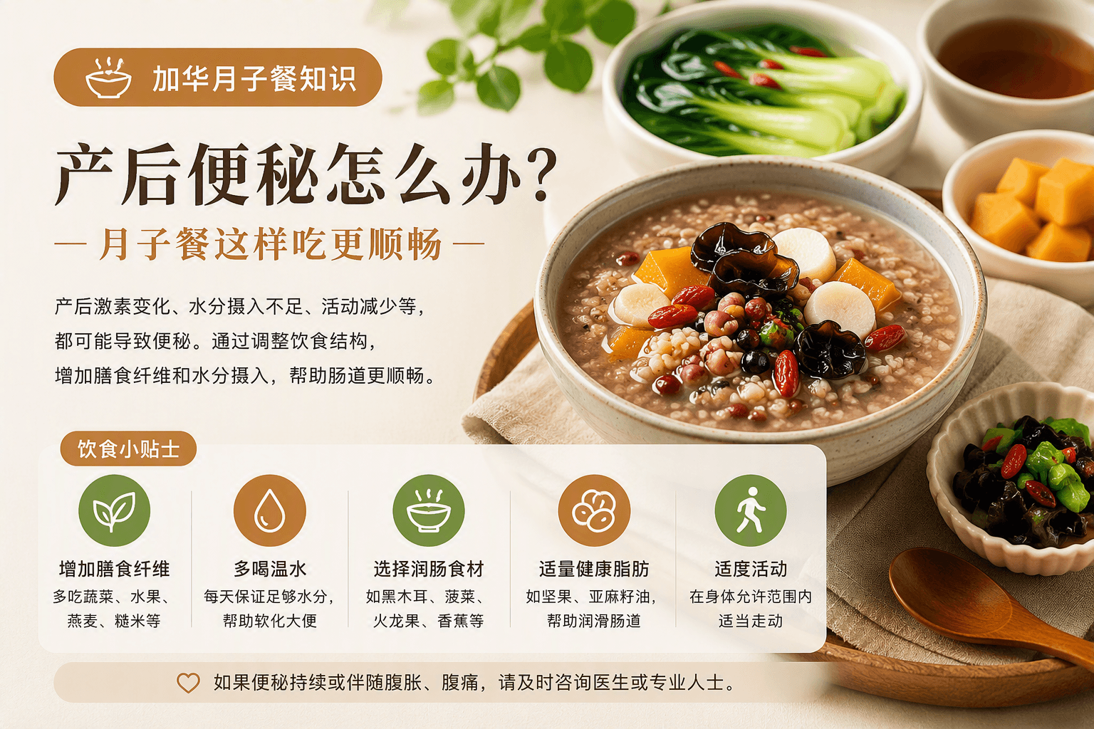 产后便秘怎么办？饮食上可以注意什么？