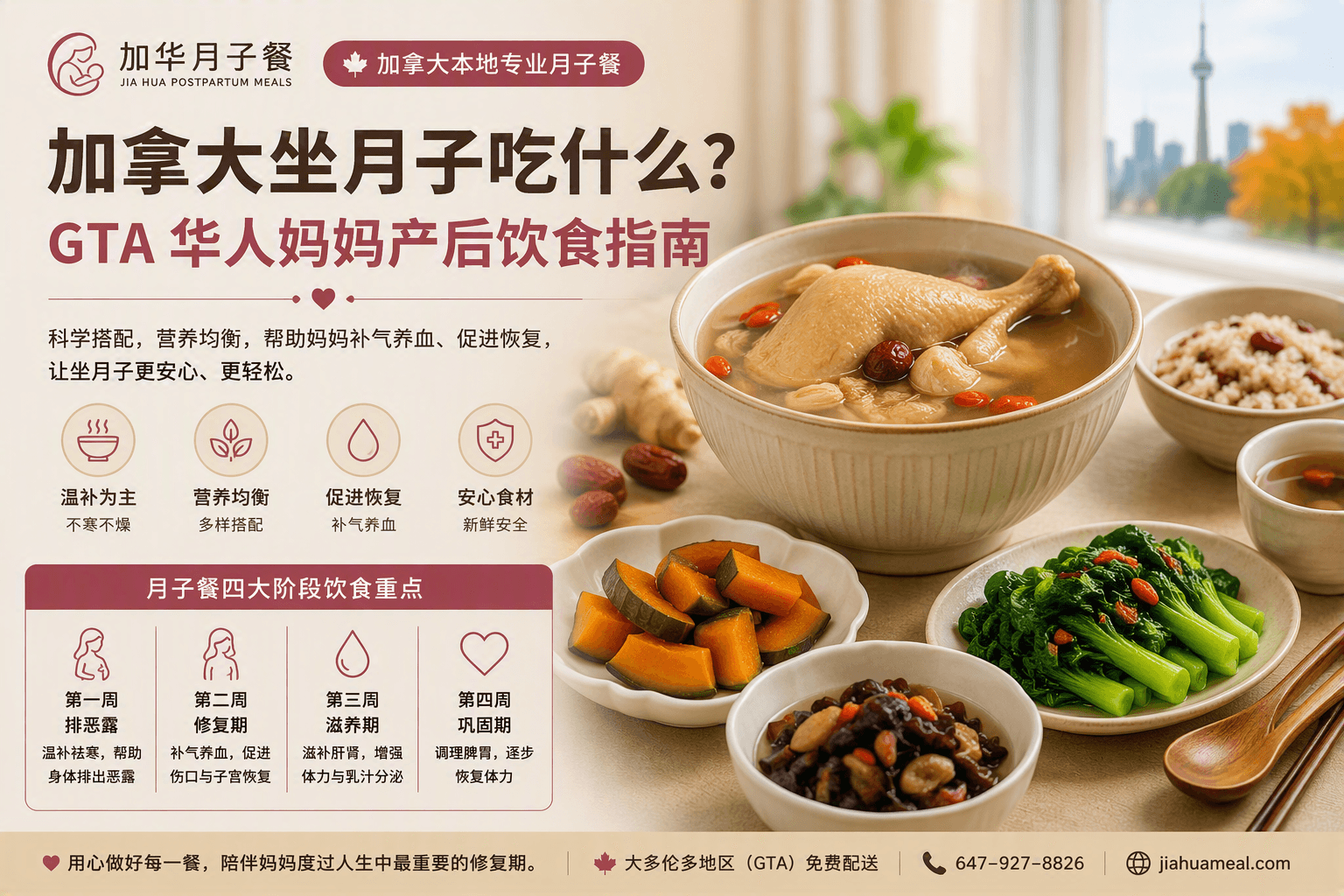 加拿大坐月子吃什么？GTA 华人妈妈产后饮食指南