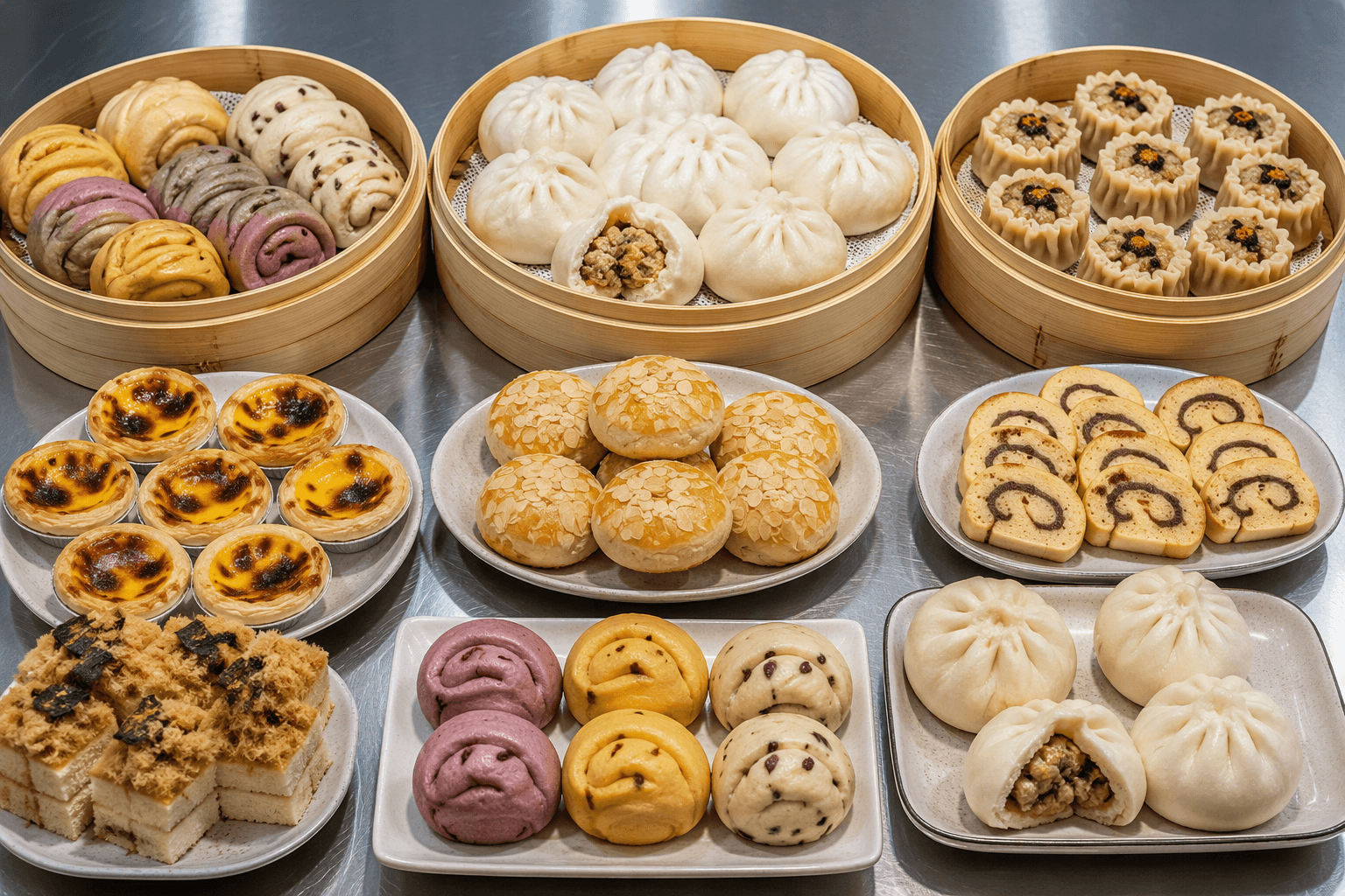 加华手工面点早餐组合