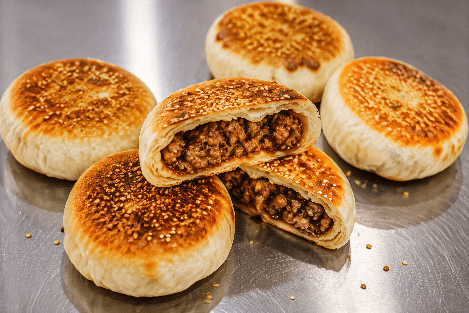 加华手工面点鲜肉烧饼系列