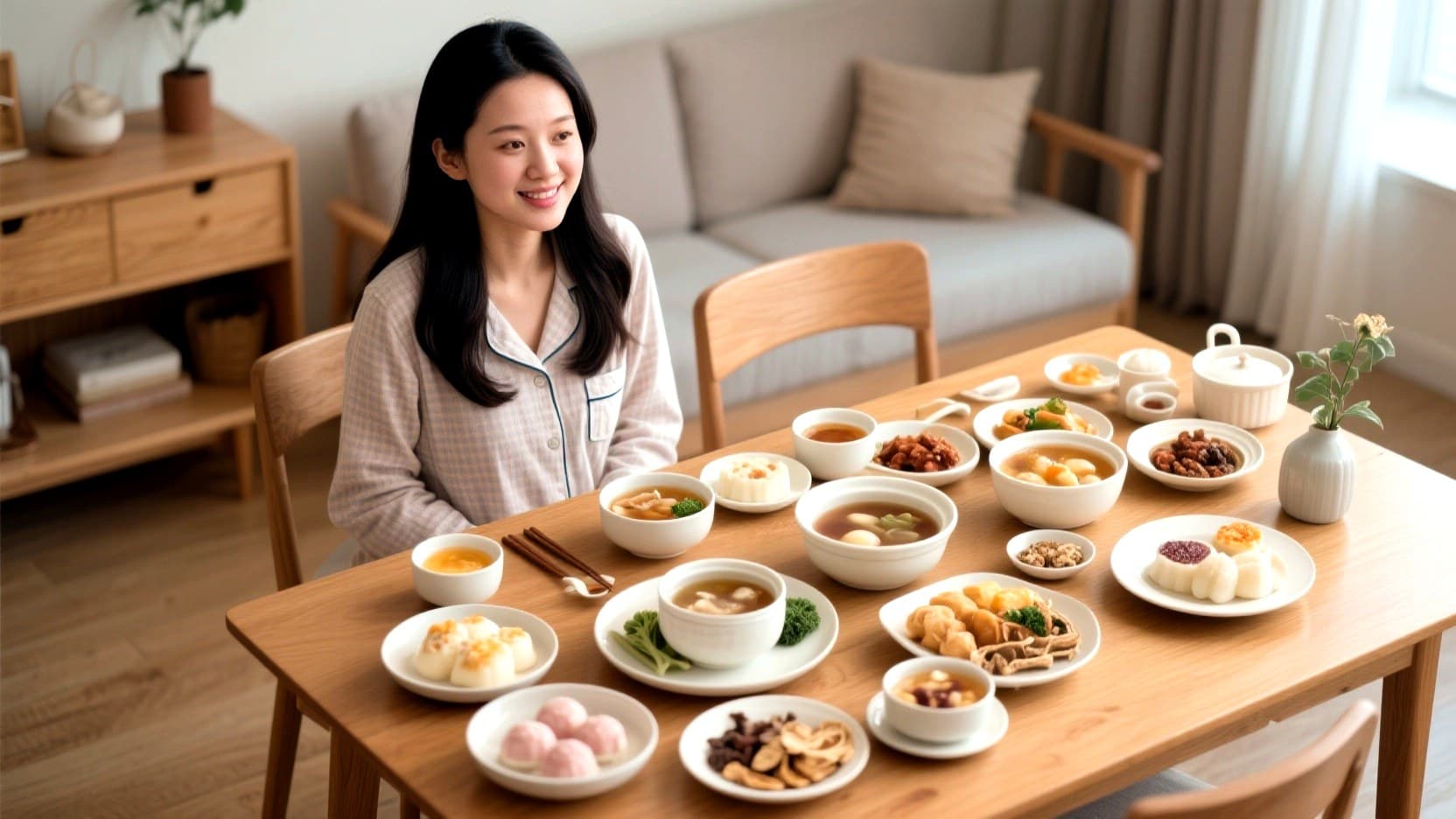 加华月子餐真实出餐与餐食组合